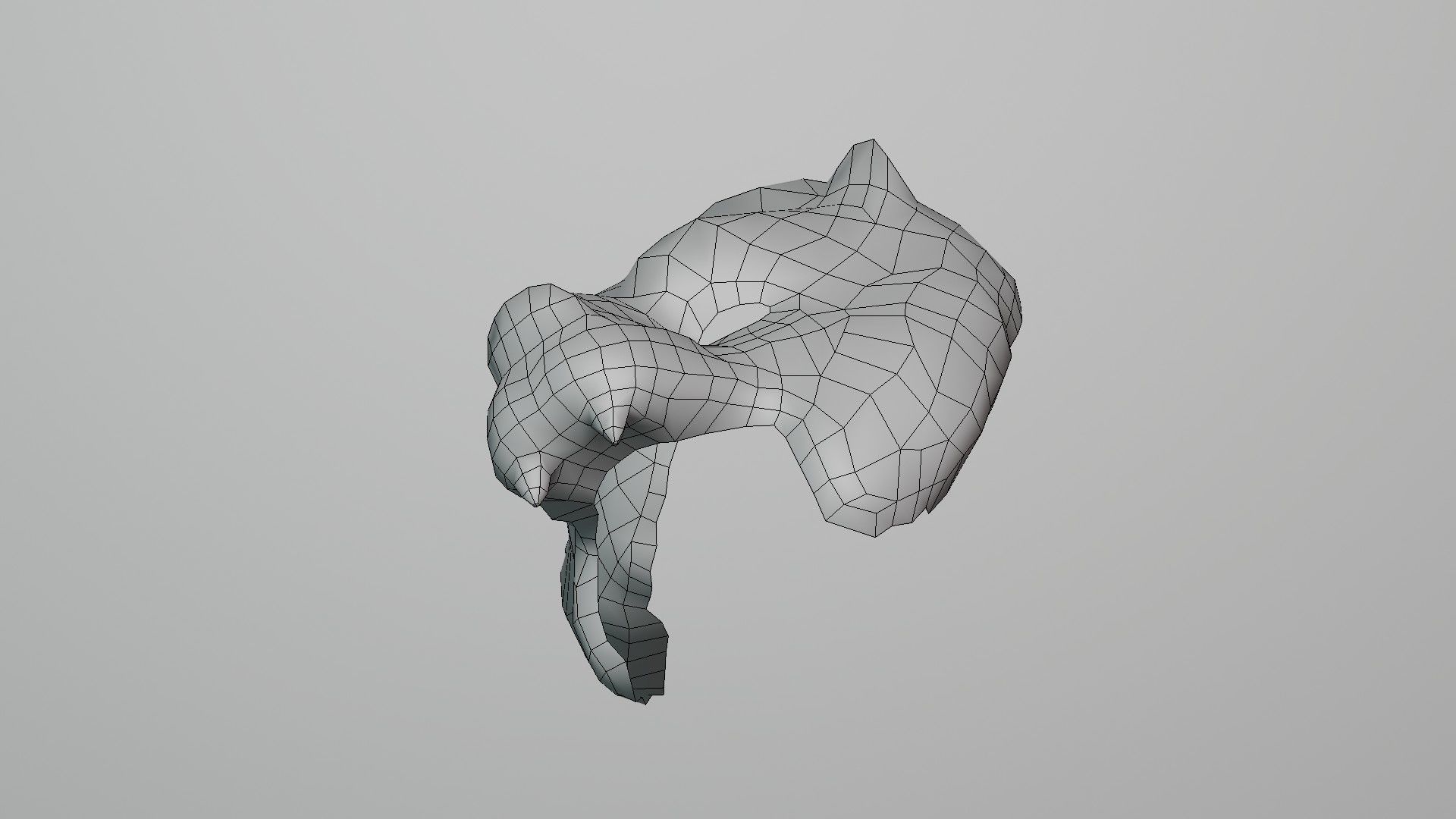 Lion Mask Vip - Mascara de juego de calamar - Lowpoly Low-poly 3D model_8