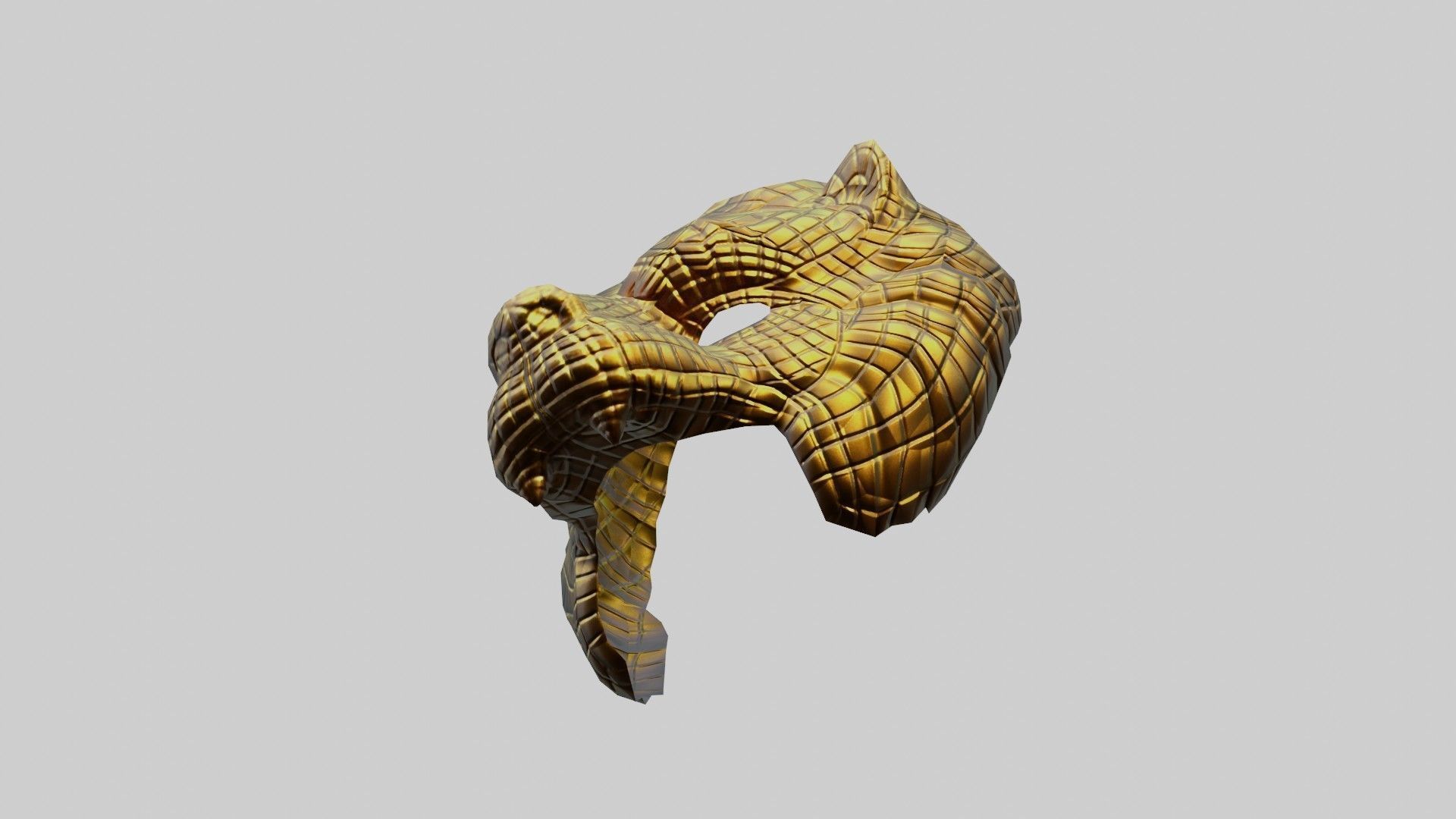 Lion Mask Vip - Mascara de juego de calamar - Lowpoly Low-poly 3D model_4