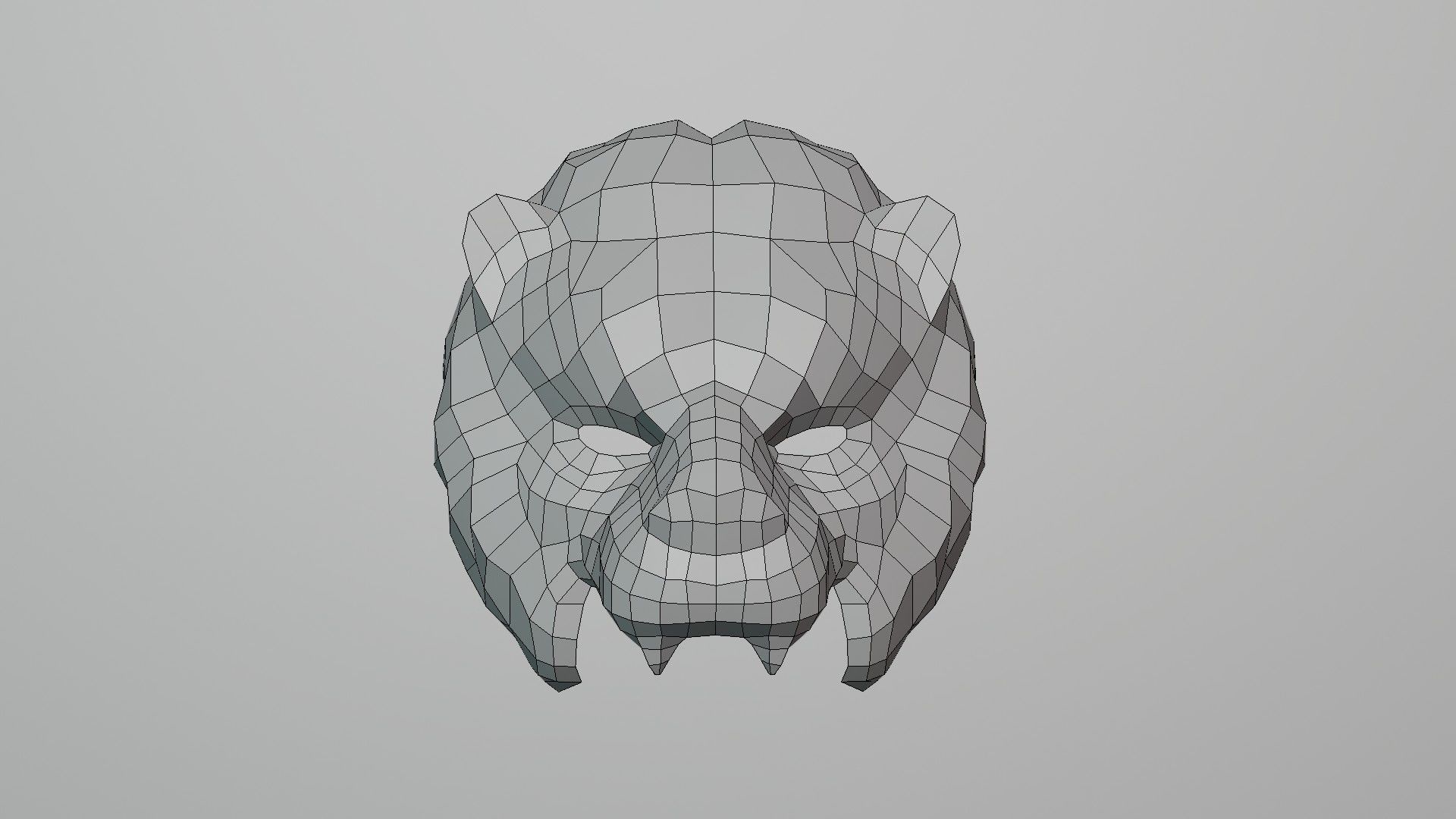 Lion Mask Vip - Mascara de juego de calamar - Lowpoly Low-poly 3D model_11