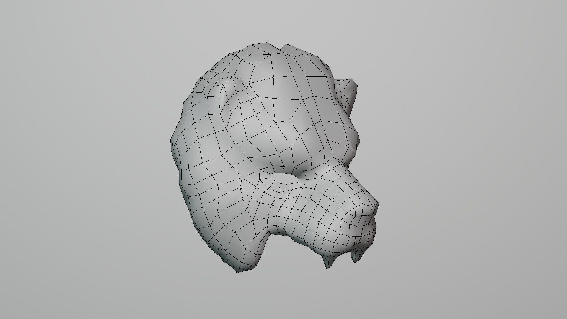 Lion Mask Vip - Mascara de juego de calamar - Lowpoly Low-poly 3D model_7