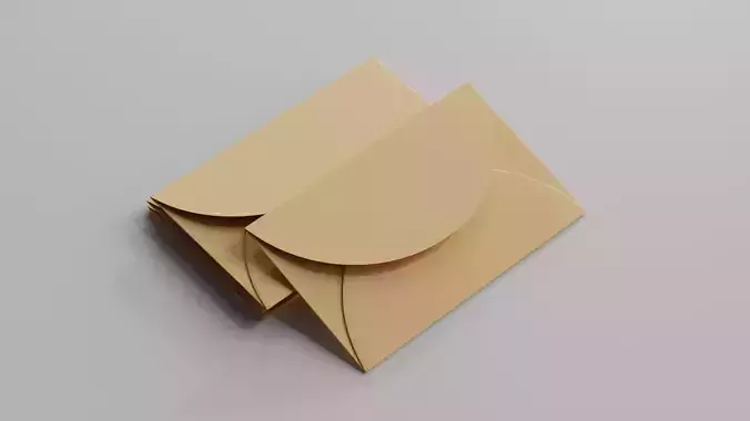 Envelope Low-poly 3D model