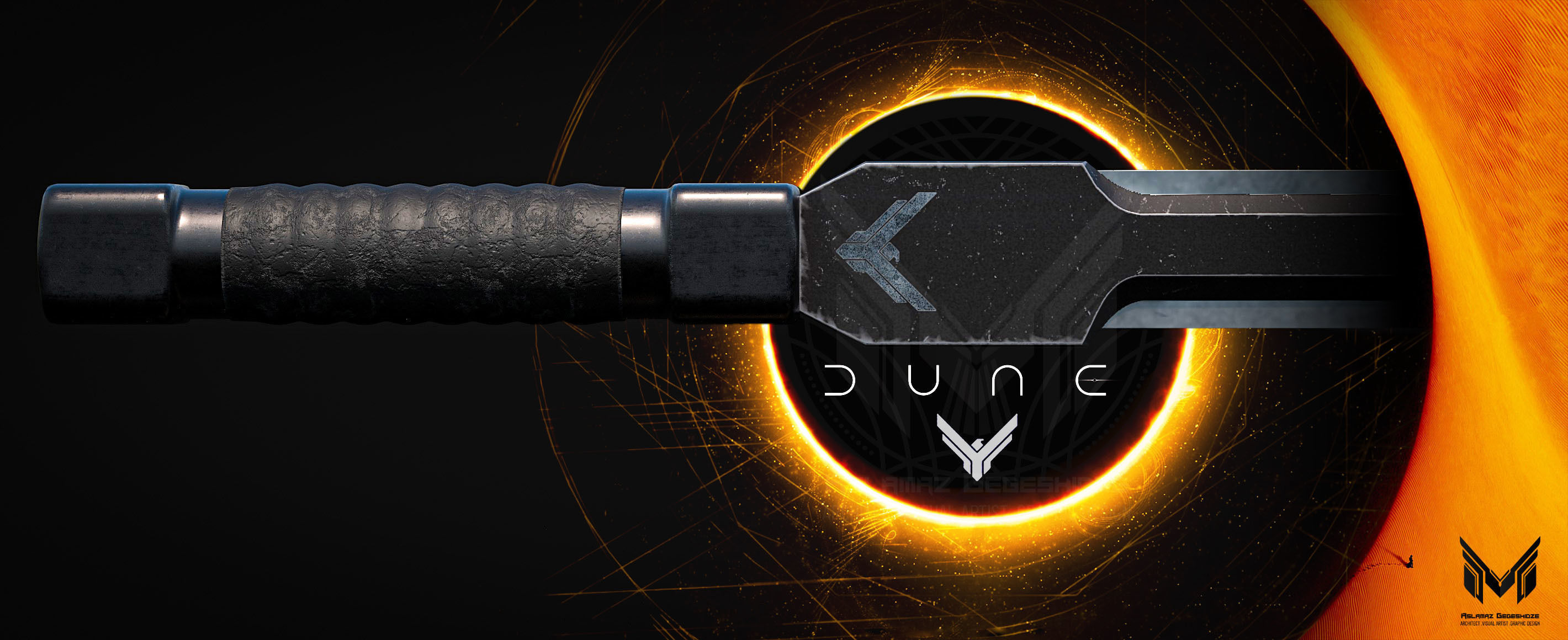 Sword of Atreides DUNE Low-poly 3D model_6