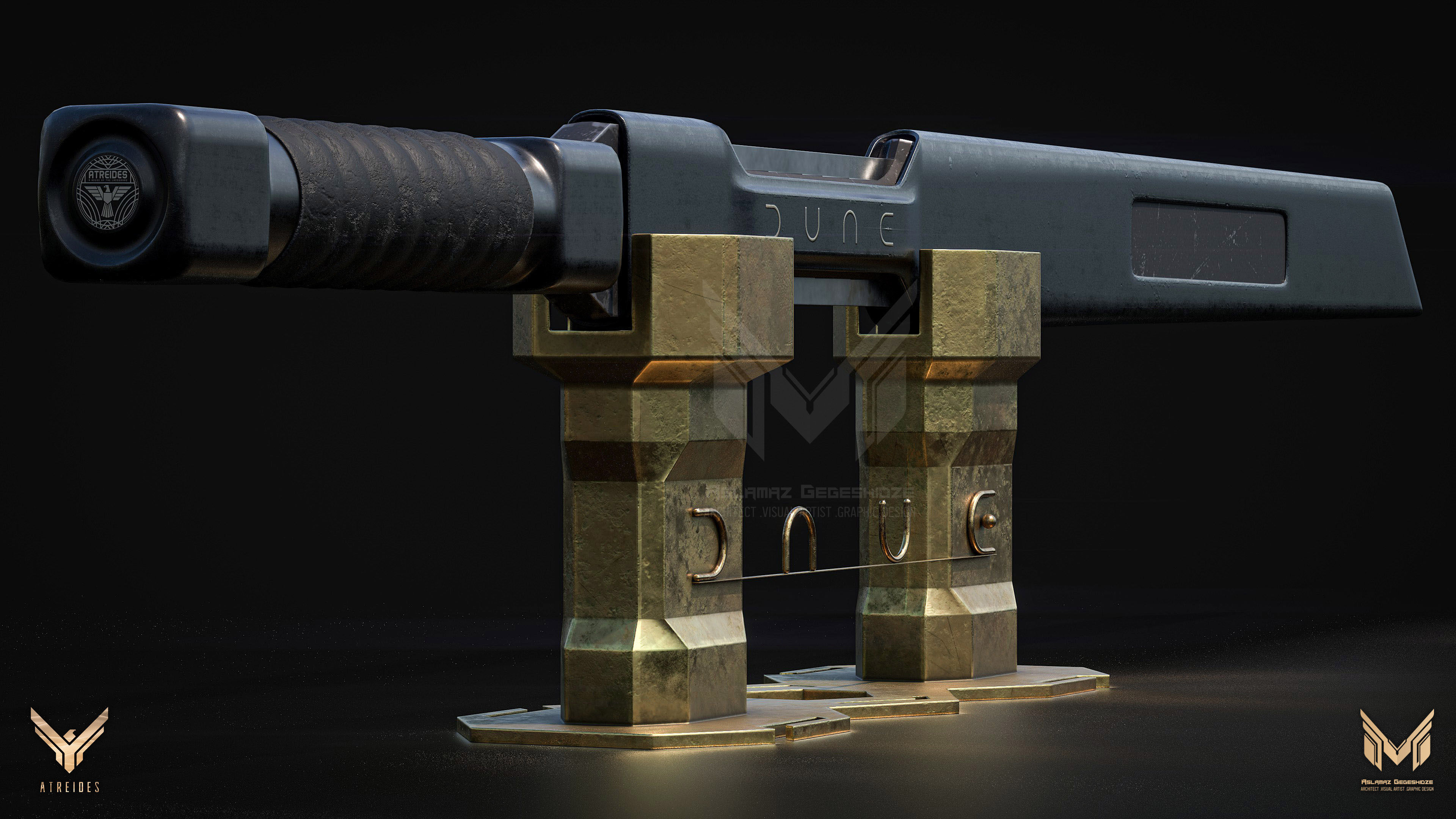 Sword of Atreides DUNE Low-poly 3D model_3