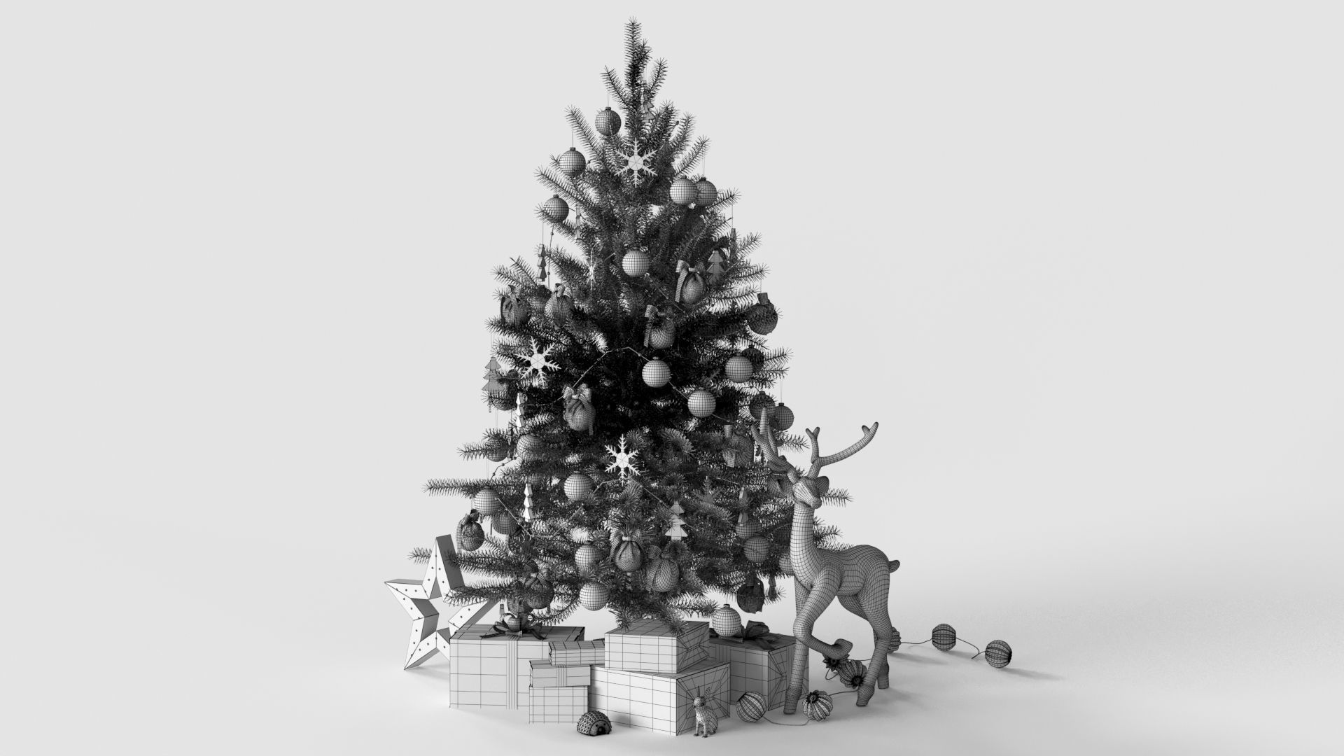 Christmas Tree 3D model_4