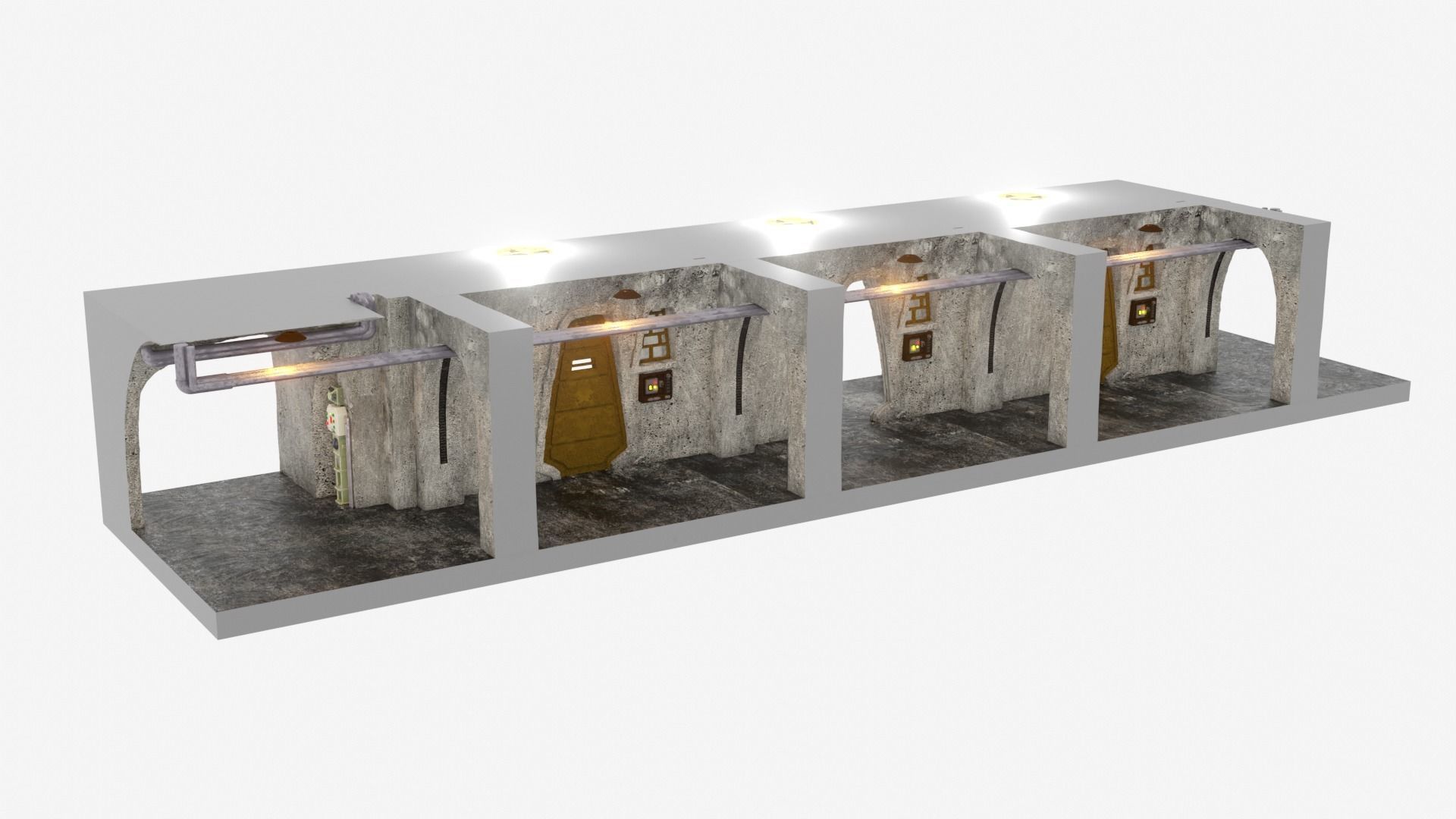Jabbas Throne Room - Set 7EF - Prison Area 1-18 scale 3D print model_25