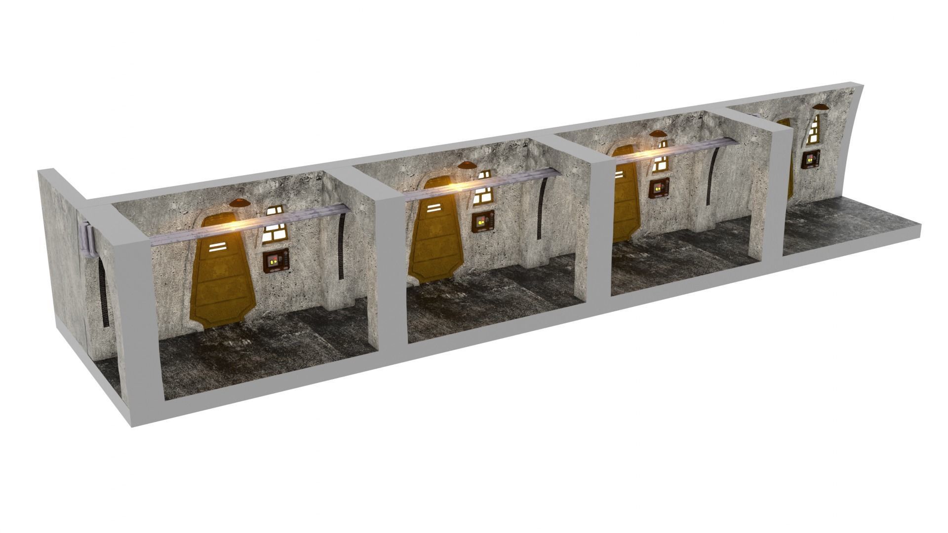 Jabbas Throne Room - Set 7EF - Prison Area 1-18 scale 3D print model_17