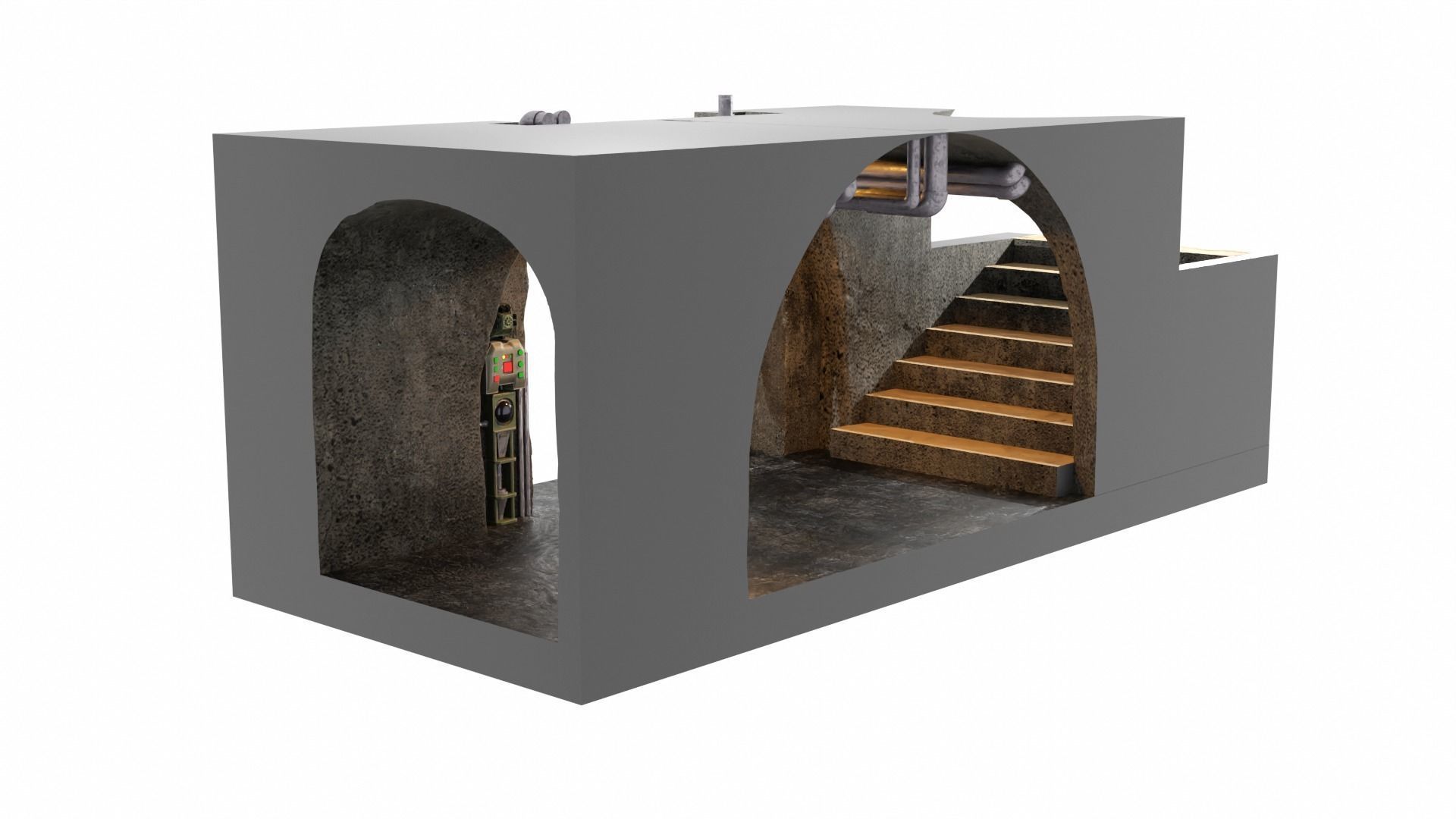 Jabbas Throne Room - Set 7EF - Prison Area 1-18 scale 3D print model_21