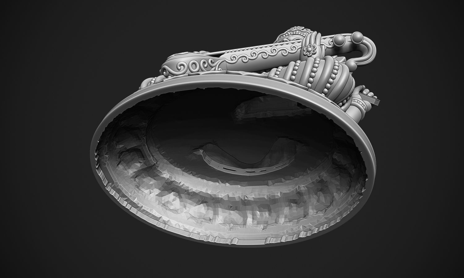 Saraswati Jee version 2 idol 3D print model_10