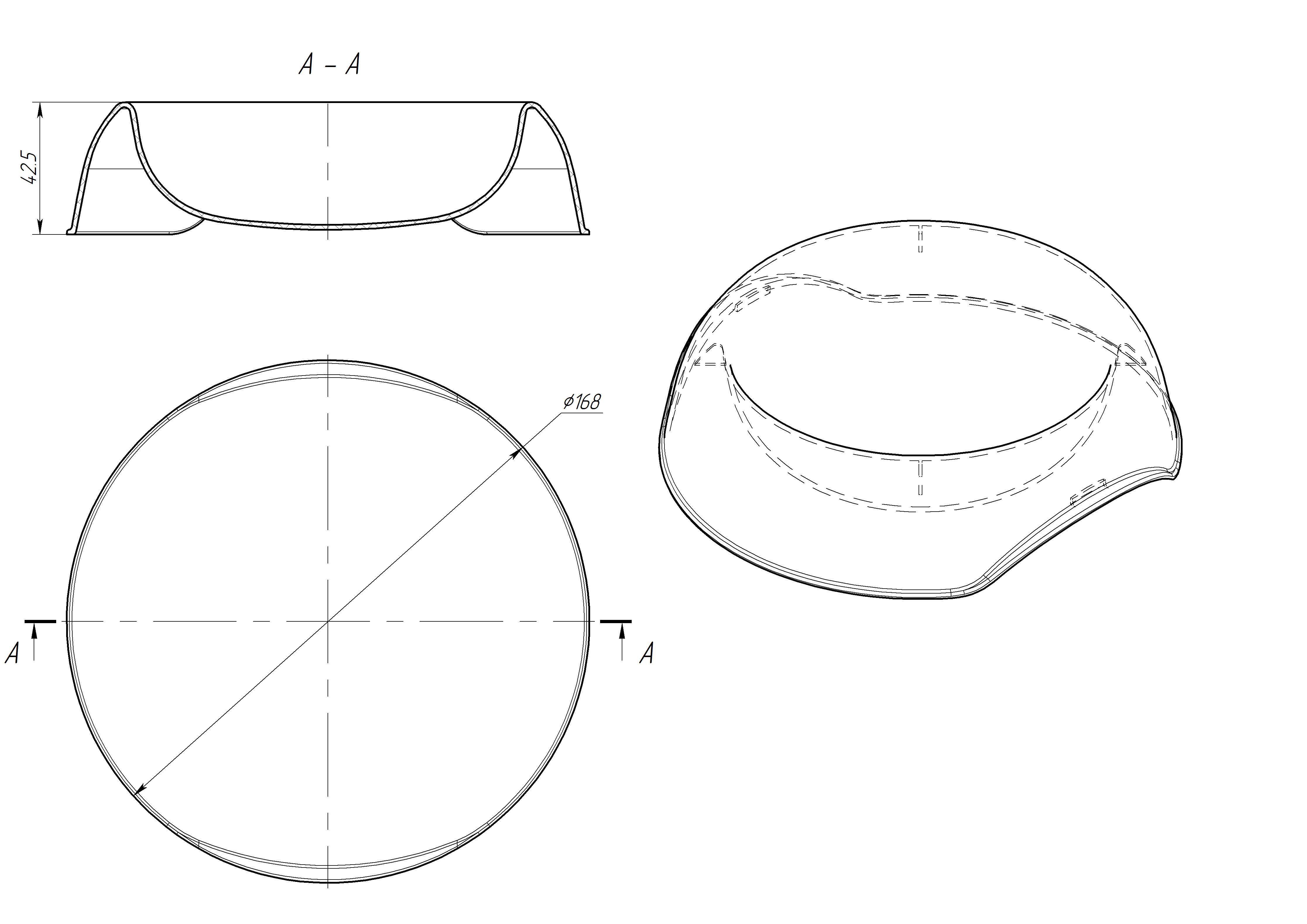 Personalized plastic mold for dog and cat food 3D print model 3D model_4