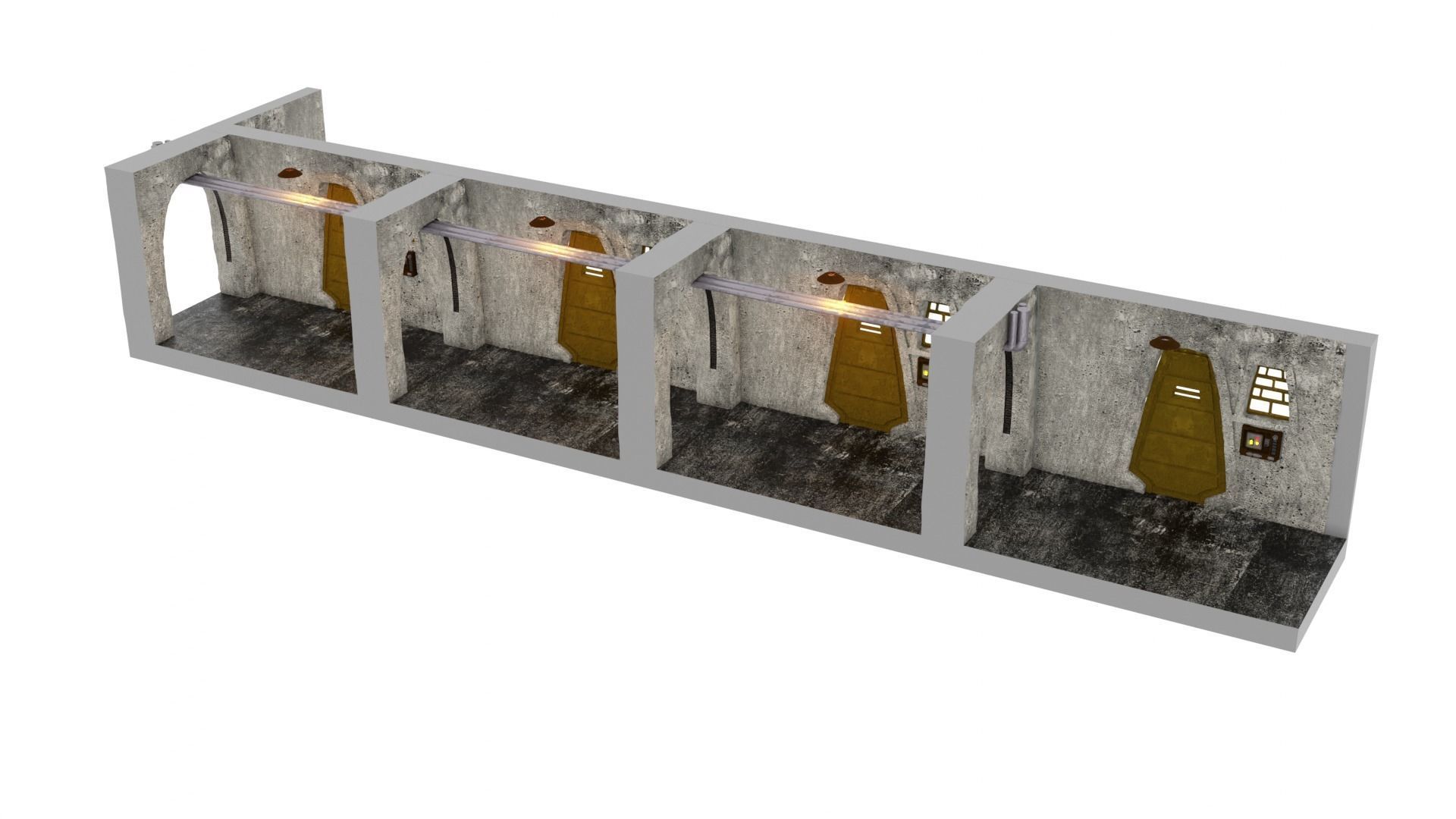 Jabbas Throne Room - Set 7EF - Prison Area 1-12 scale 3D print model_21