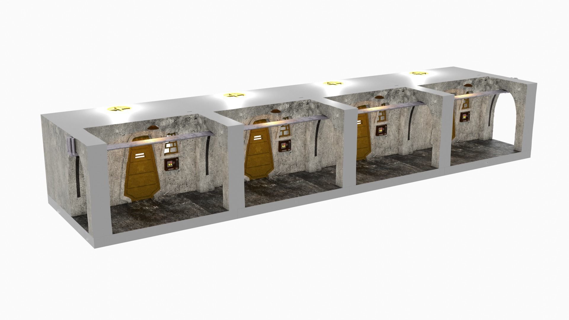 Jabbas Throne Room - Set 7EF - Prison Area 1-12 scale 3D print model_26