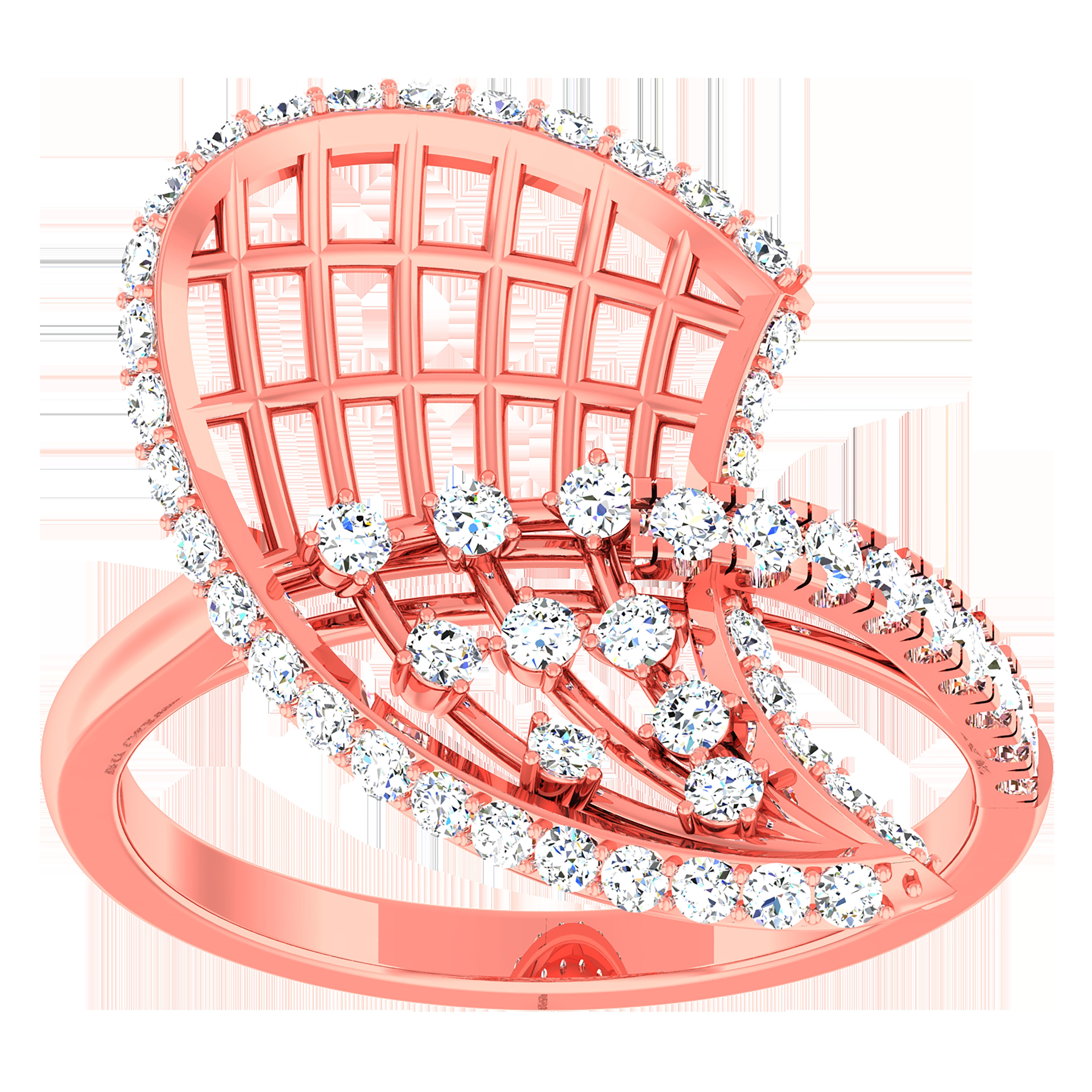 High Jewelry Cocktail Rings 3dm stl render-1 details 3D print model_2