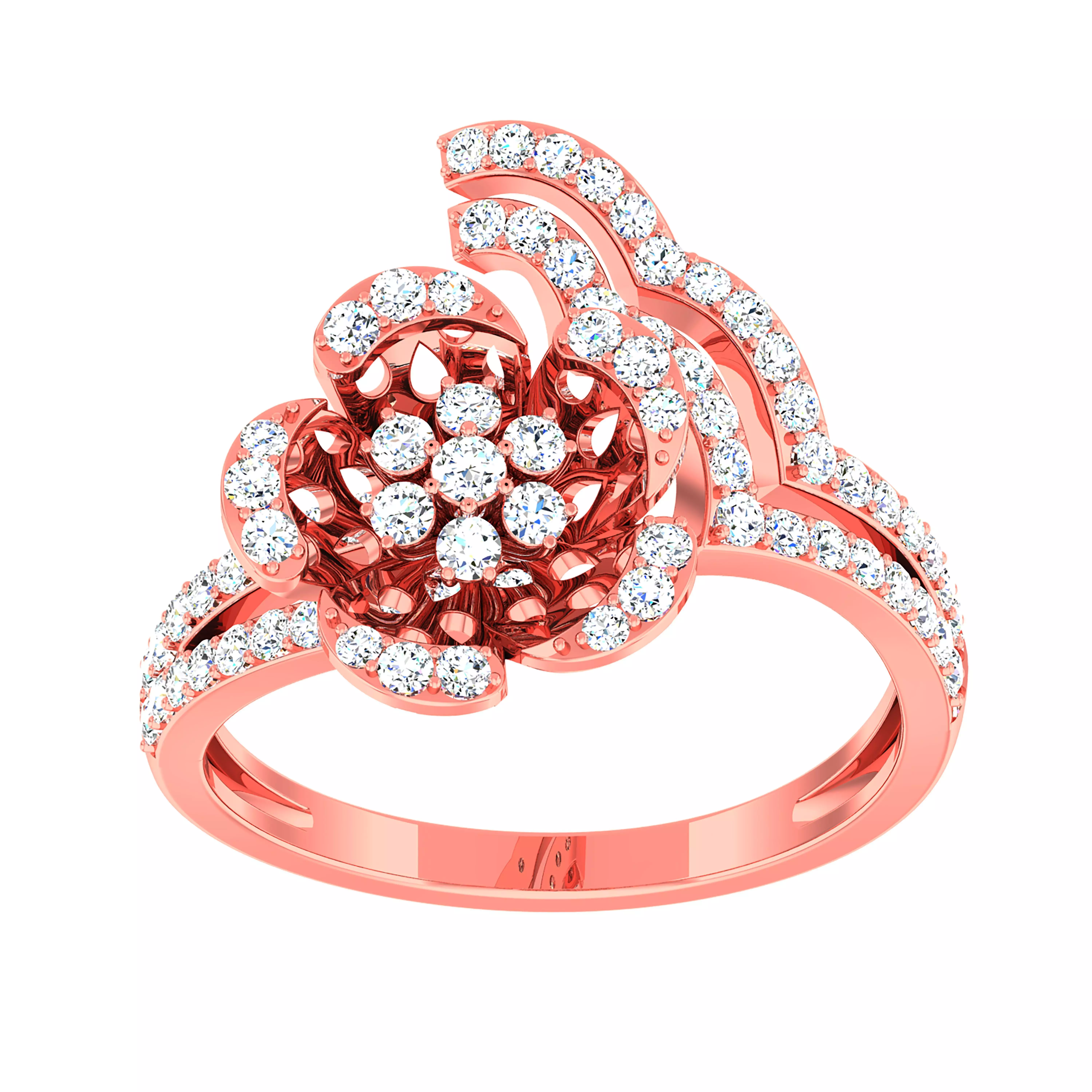 High Jewelry Cocktail Rings 3dm stl render-1 details 3D print model_0