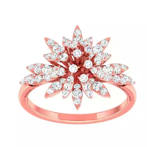 High Jewelry Cocktail Rings 3dm stl render-1 details