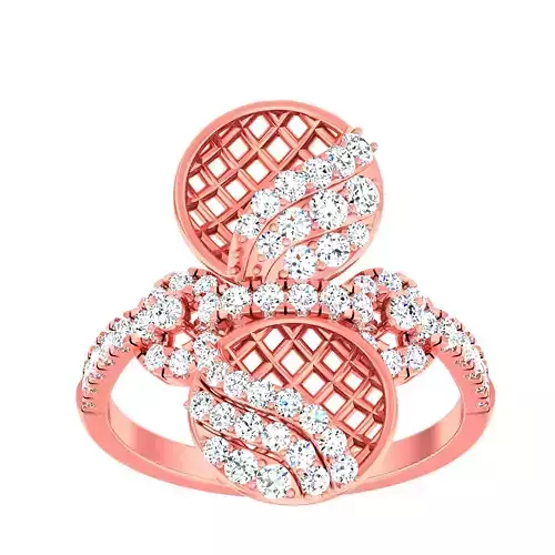 High Jewelry Cocktail Rings 3dm stl render-1 details