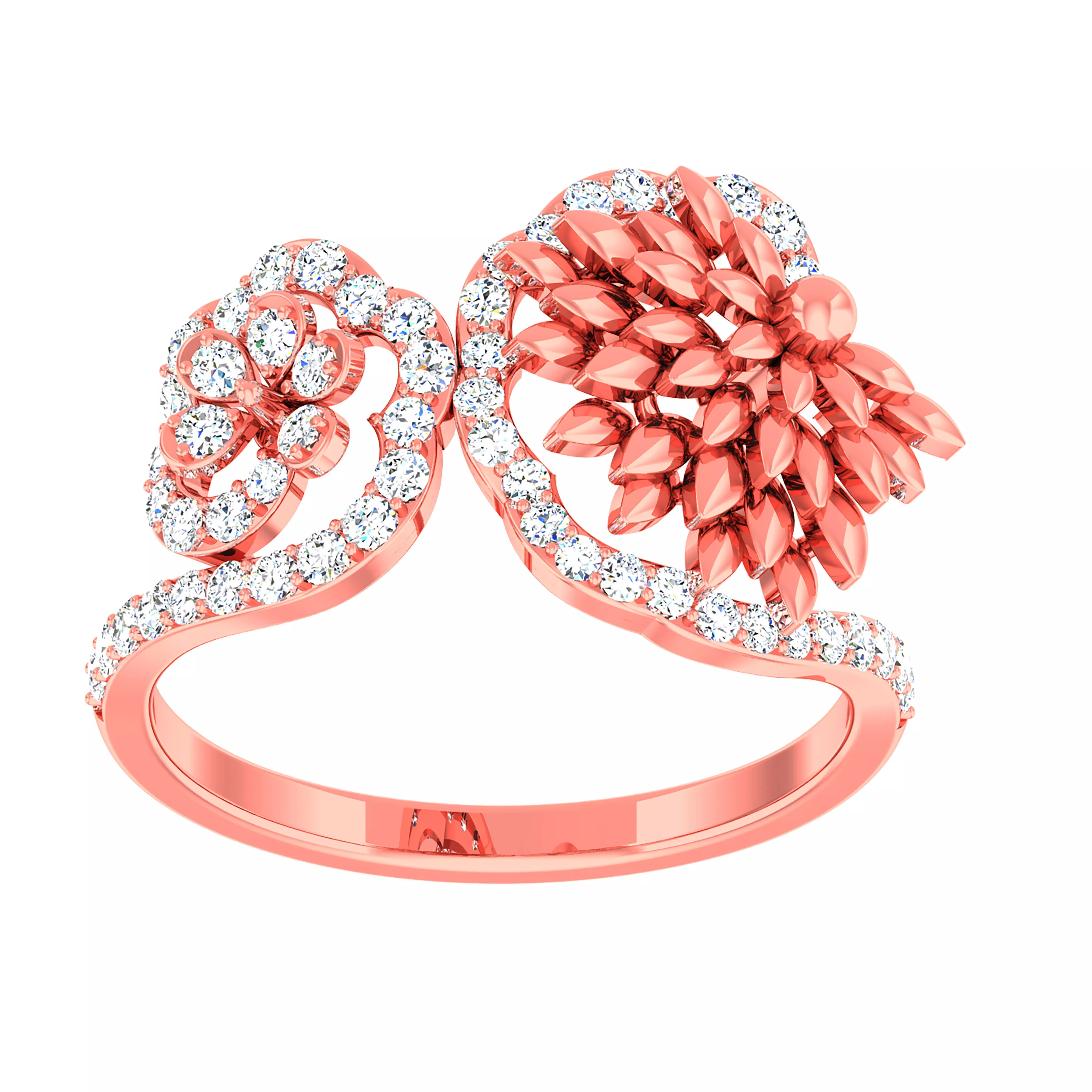 High Jewelry Cocktail Rings 3dm stl render-1 details 3D print model_0