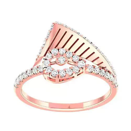 High Jewelry Cocktail Rings 3dm stl render-1 details