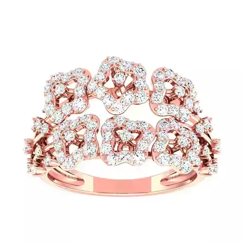 High Jewelry Cocktail Rings 3dm stl render-1 details