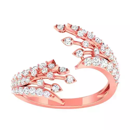 High Jewelry Cocktail Rings 3dm stl render-1 details