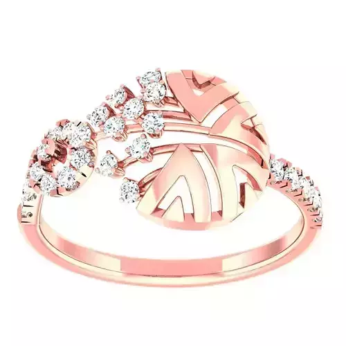 High Jewelry Cocktail Rings 3dm stl render-1 details