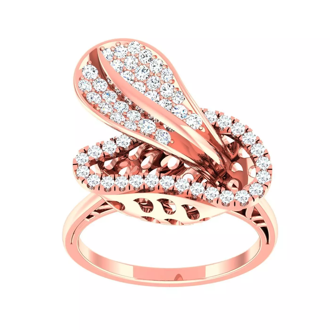 High Jewelry Cocktail Rings 3dm stl render-1 details 3D print model_0