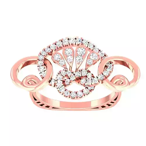 High Jewelry Cocktail Rings 3dm stl render-1 details