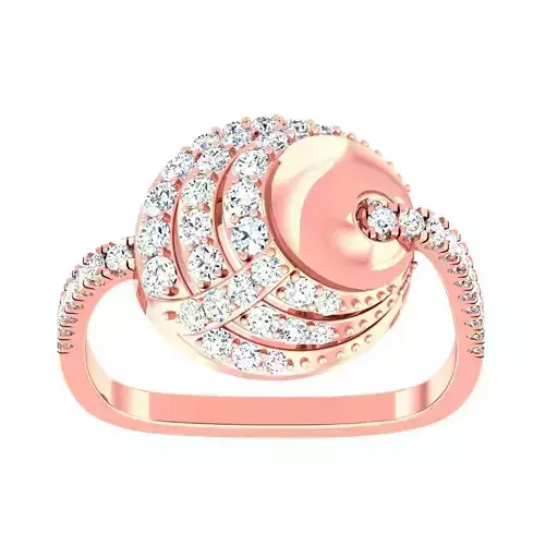 High Jewelry Cocktail Rings 3dm stl render-1 details