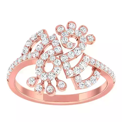 High Jewelry Cocktail Rings 3dm stl render-1 details