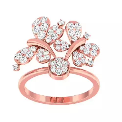 High Jewelry Cocktail Rings 3dm stl render-1 details