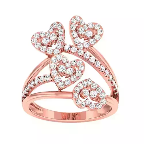 High Jewelry Cocktail Rings 3dm stl render-1 details