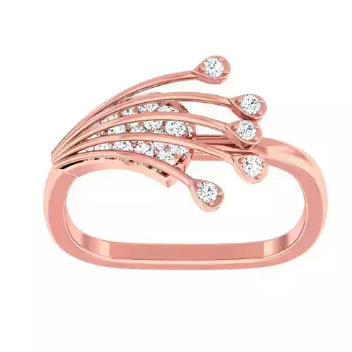 High Jewelry Cocktail Rings 3dm stl render-1 details