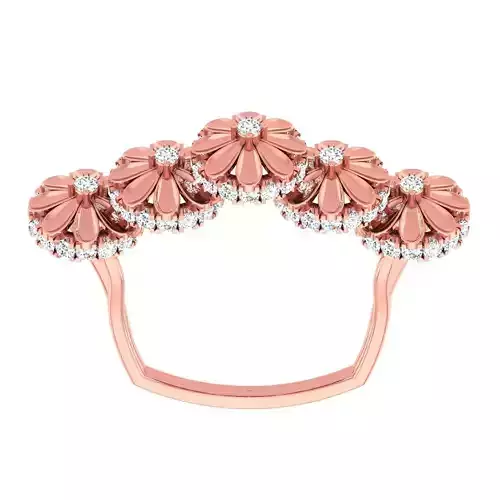 High Jewelry Cocktail Rings 3dm stl render-1 details