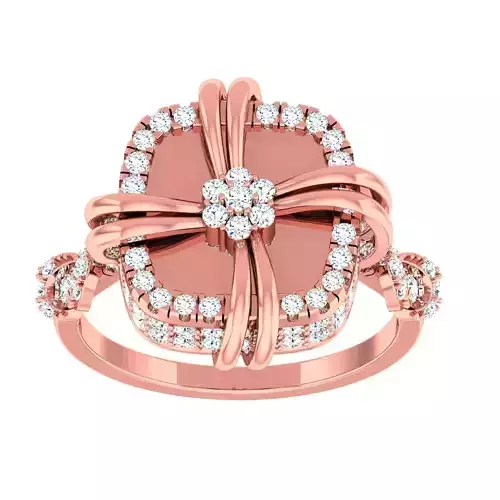 High Jewelry Cocktail Rings 3dm stl render-1 details