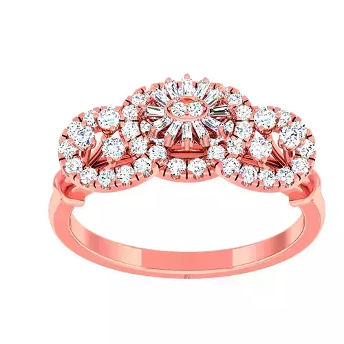 High Jewelry Cocktail Rings 3dm stl render-1 details