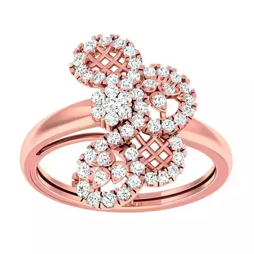 High Jewelry Cocktail Rings 3dm stl render-1 details 3D print model