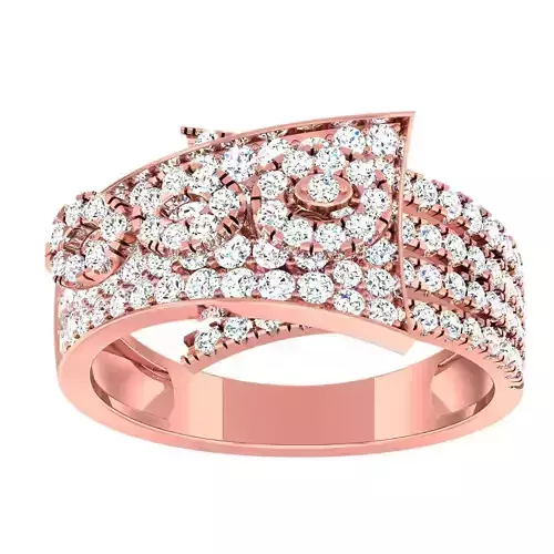 High Jewelry Cocktail Rings 3dm stl render-1 details