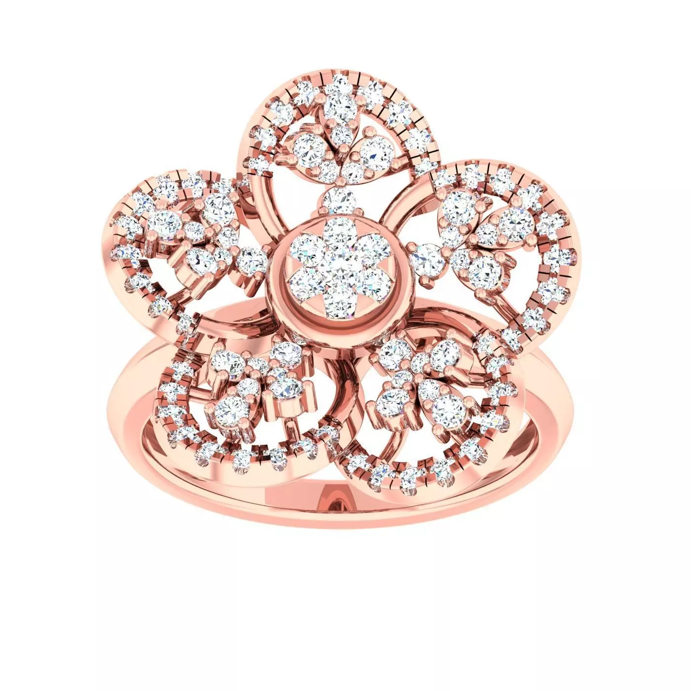 High Jewelry Cocktail Rings 3dm stl render-1 details 3D print model_0