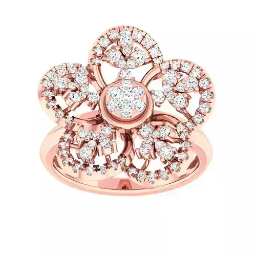 High Jewelry Cocktail Rings 3dm stl render-1 details 3D print model
