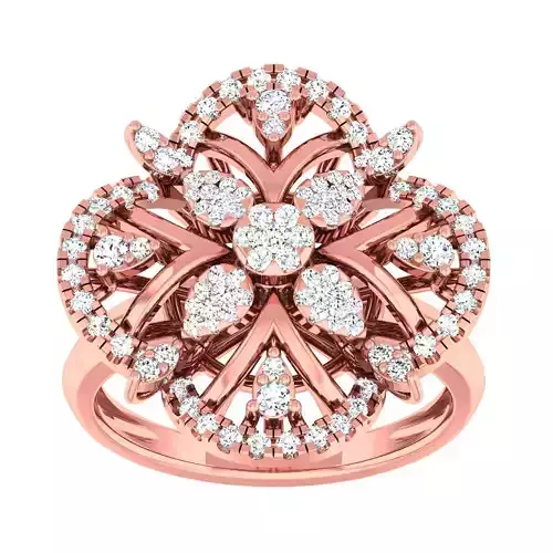 High Jewelry Cocktail Rings 3dm stl render-1 details 3D print model