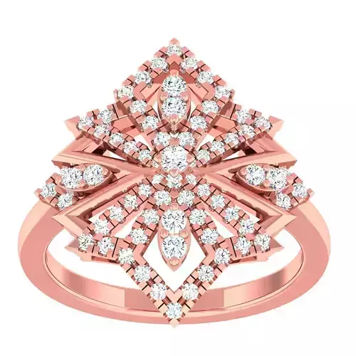 High Jewelry Cocktail Rings 3dm stl render-1 details 3D print model