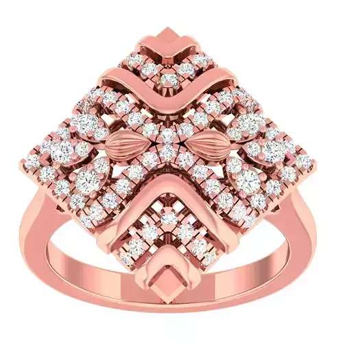 High Jewelry Cocktail Rings 3dm stl render-1 details 3D print model