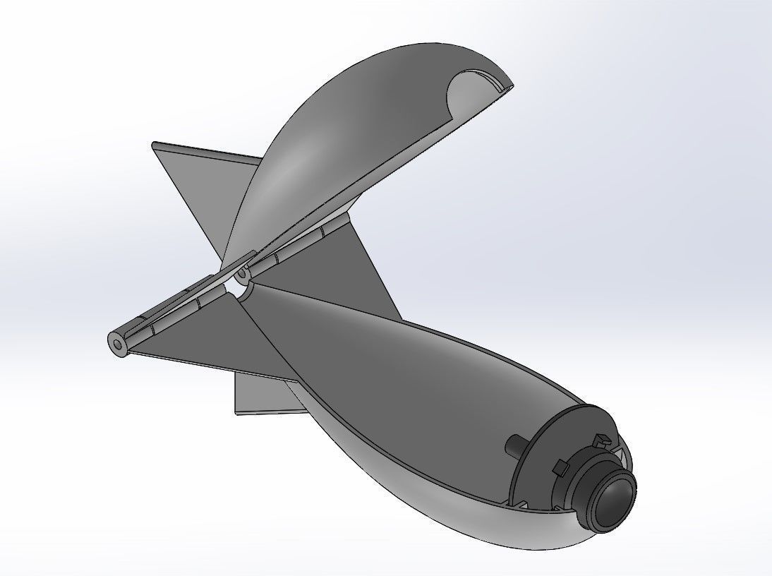 Rocket for carpfishing 3D print model_2