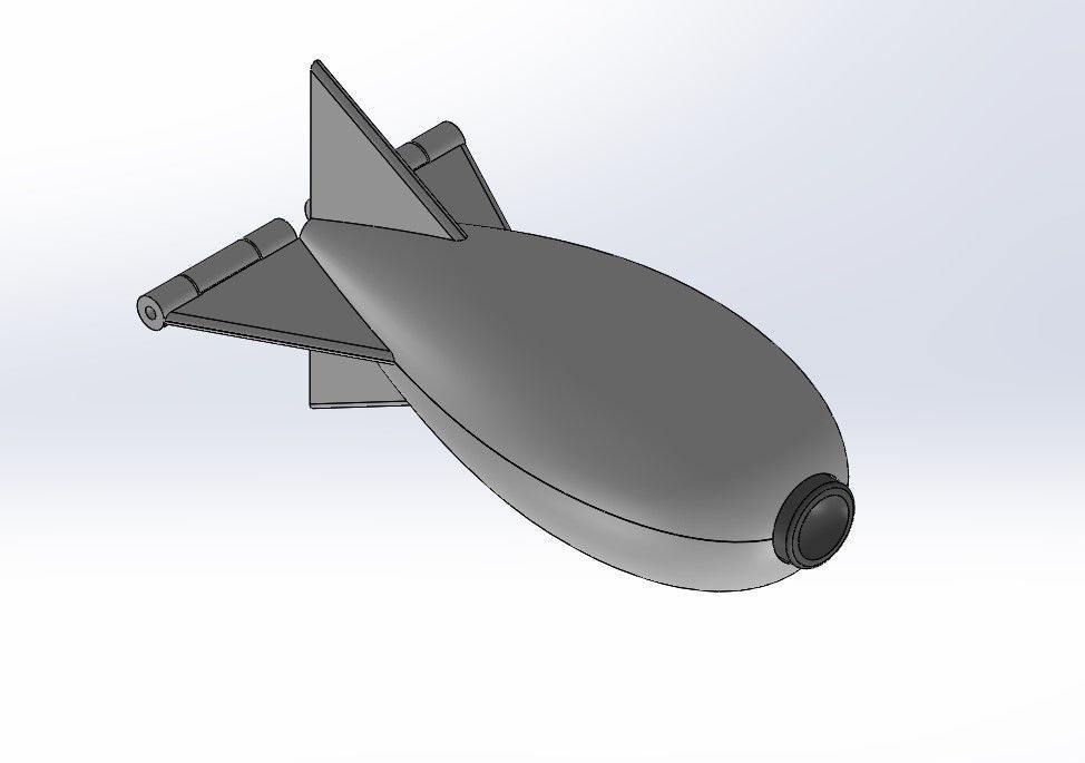 Rocket for carpfishing 3D print model_1