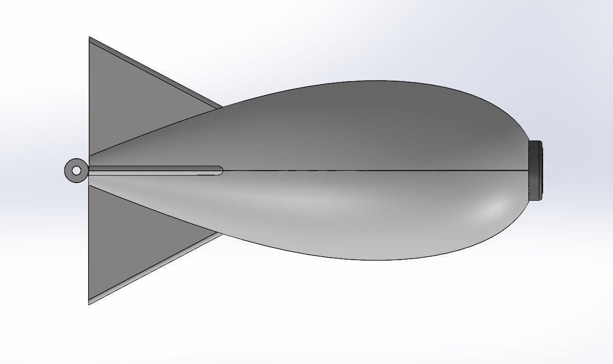 Rocket for carpfishing 3D print model_3