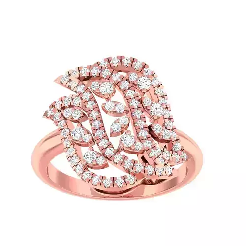 High Jewelry Cocktail Rings 3dm stl render-1 details 3D print model