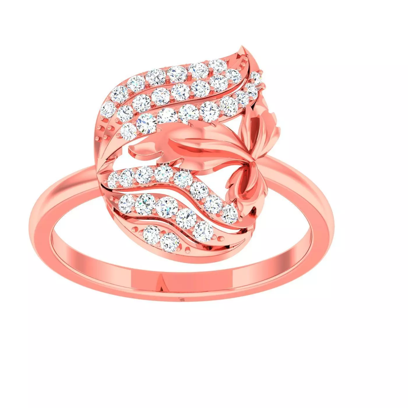 High Jewelry Cocktail Rings 3dm stl render-1 details 3D print model_0