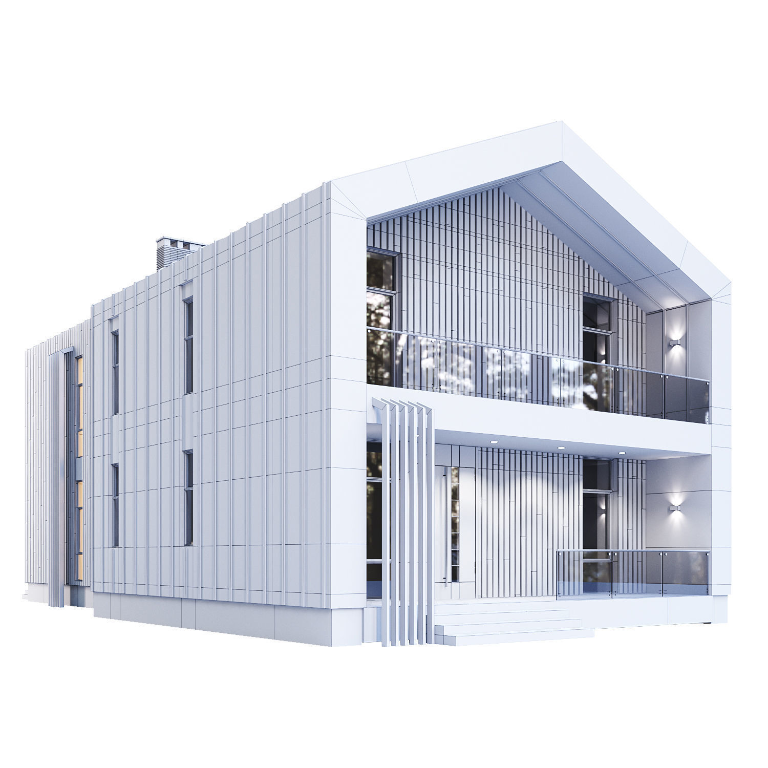 Barn House 3D model_5