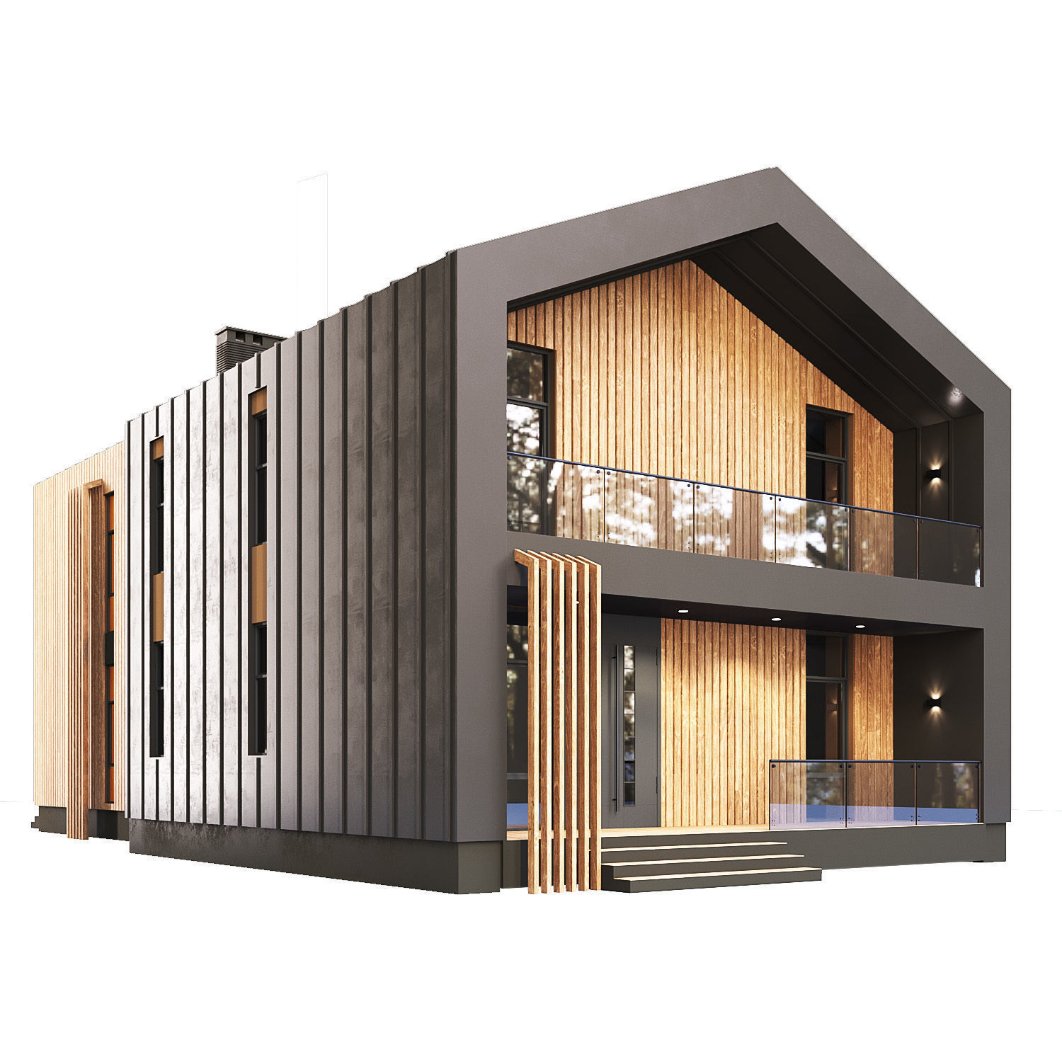 Barn House 3D model_2