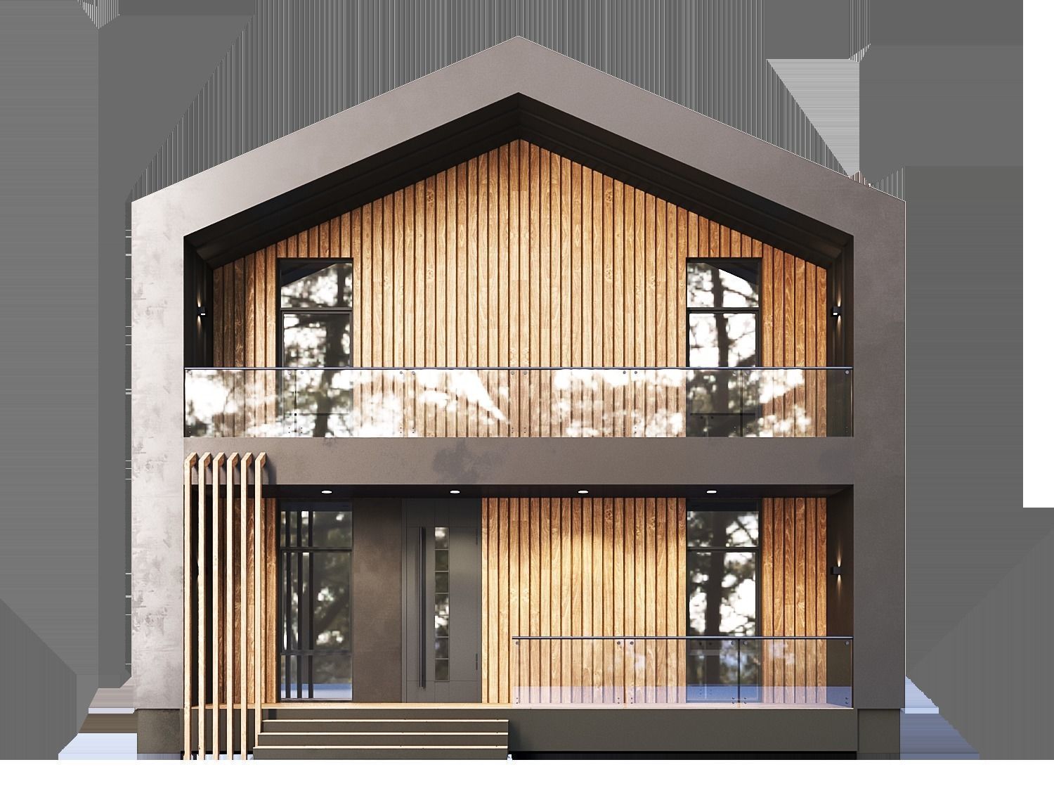 Barn House 3D model_3