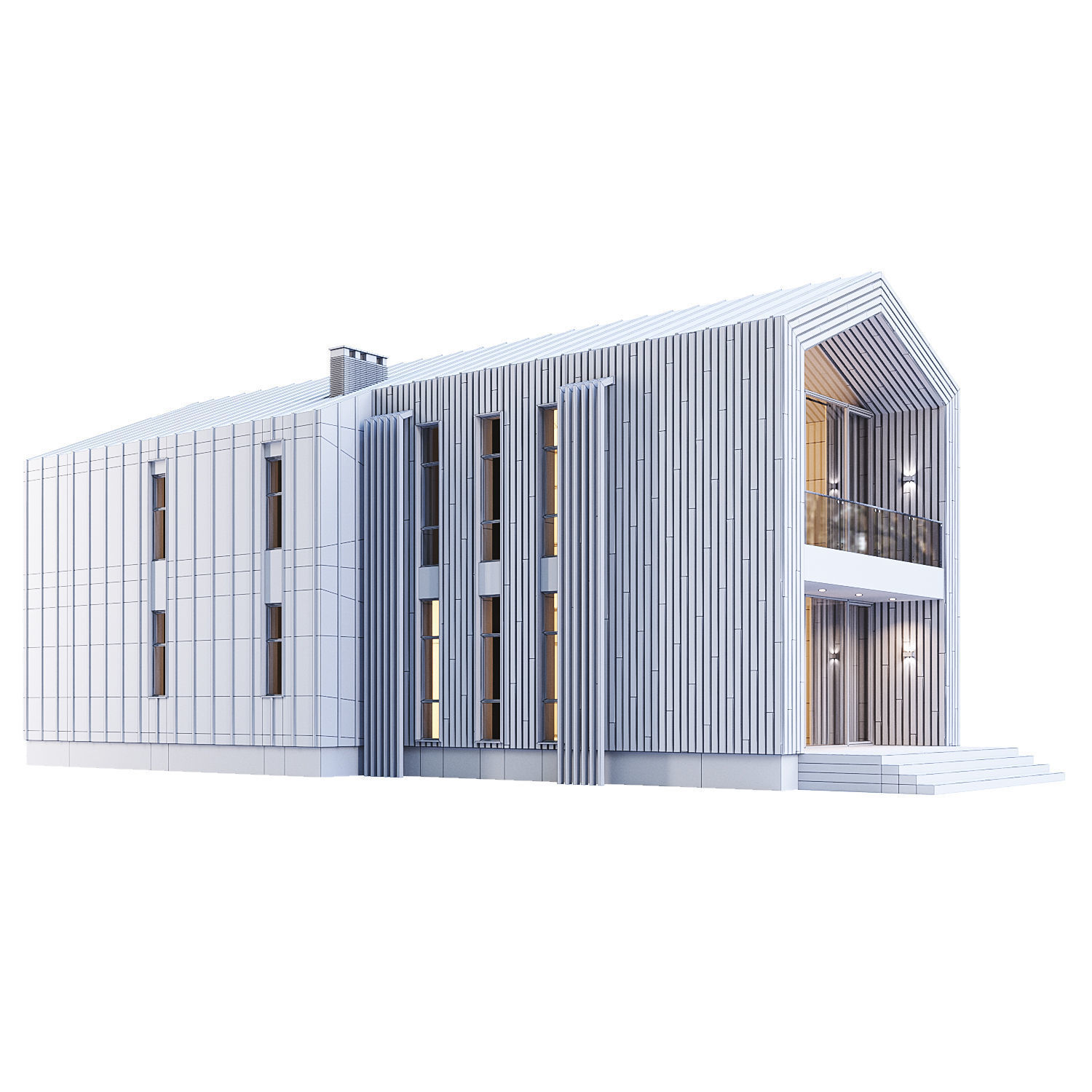 Barn House 3D model_6